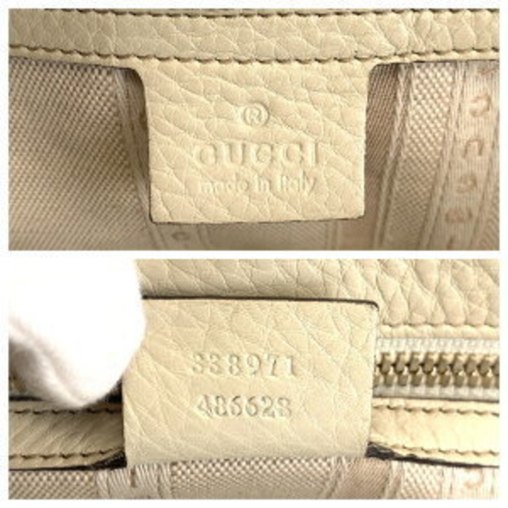 Gucci Interlocking Off White Leather Handbag - image 4